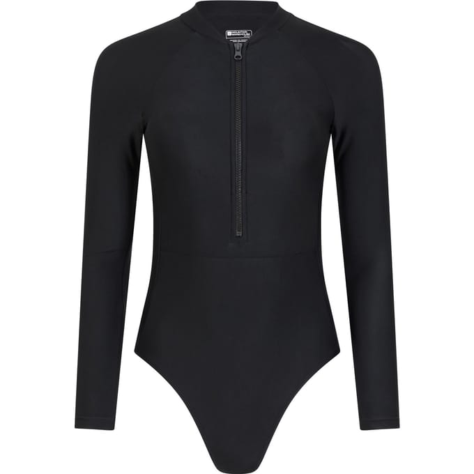 Mountain Warehouse Dames/Dames Surfer Eendelig Zwempak Met Lange Mouwen (Jet Zwart)