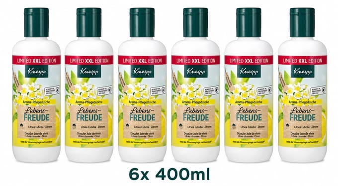 Kneipp - Douchegel - Levensvreugde - Citroen - 6x 400ml