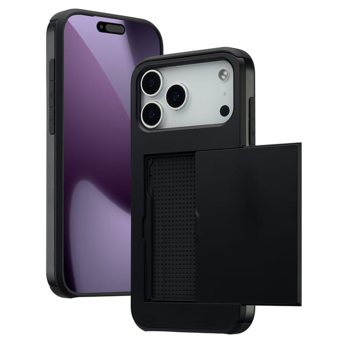 imoshion Hoesje met Pasjeshouder - Geschikt voor Apple iPhone 17 Pro Max - Zwart
