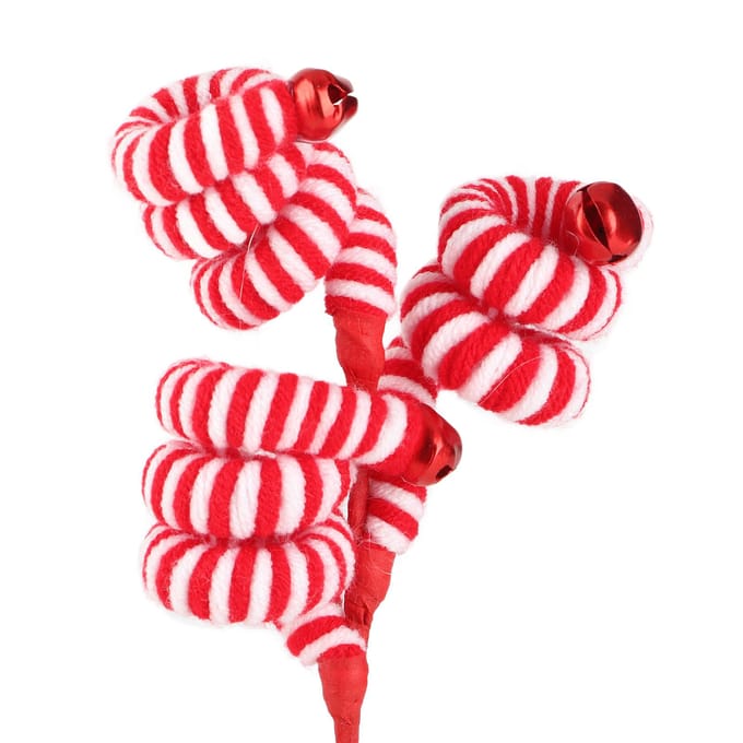 Kerst Zuurstokken Wol Kerst Zuurstok Hangende Ornamenten red