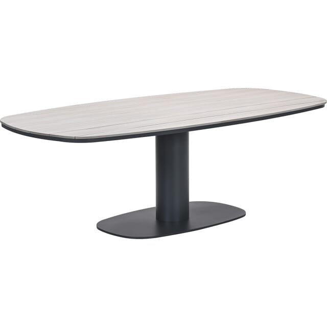 Garden Impressions Newton drum dining tuintafel 230x110 cm carbon black