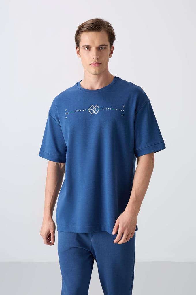 Oversized Geprinte Crew Neck T-shirt