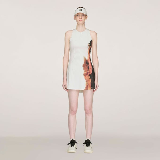adidas Y-3 Wow Jurk Dames-Crème,Veelkleurig