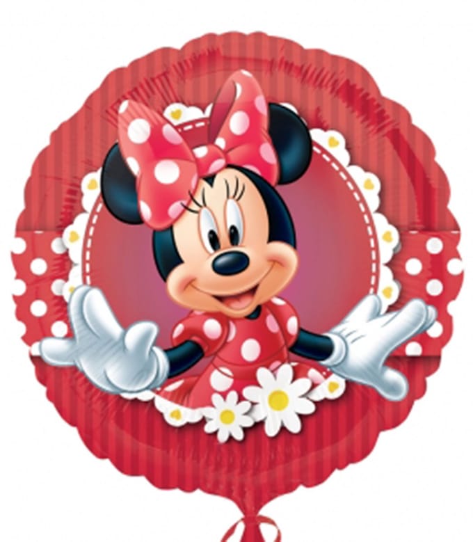AMSCAN - Rode Minnie folie ballon