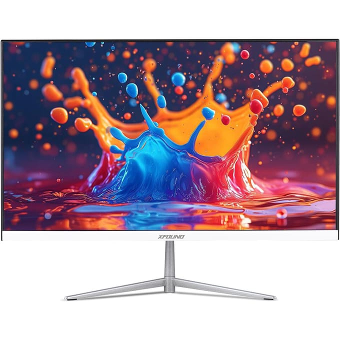 Desktopmonitor 24 inch hoog Helder 16:9 IPS-paneel 250cdm2 ultradunne LED-monitor compatibel met HDMI EU Plug wit