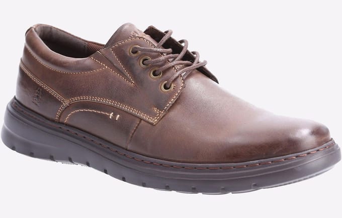 Hush Puppies Triton Leren Schoen Heren Bruin
