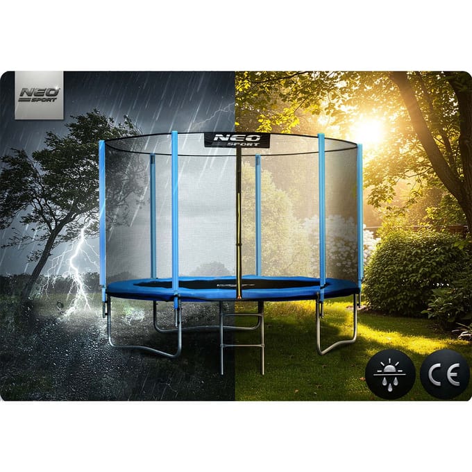 Tuintrampoline 10ft/312cm met extern net en ladder Neo-Sport