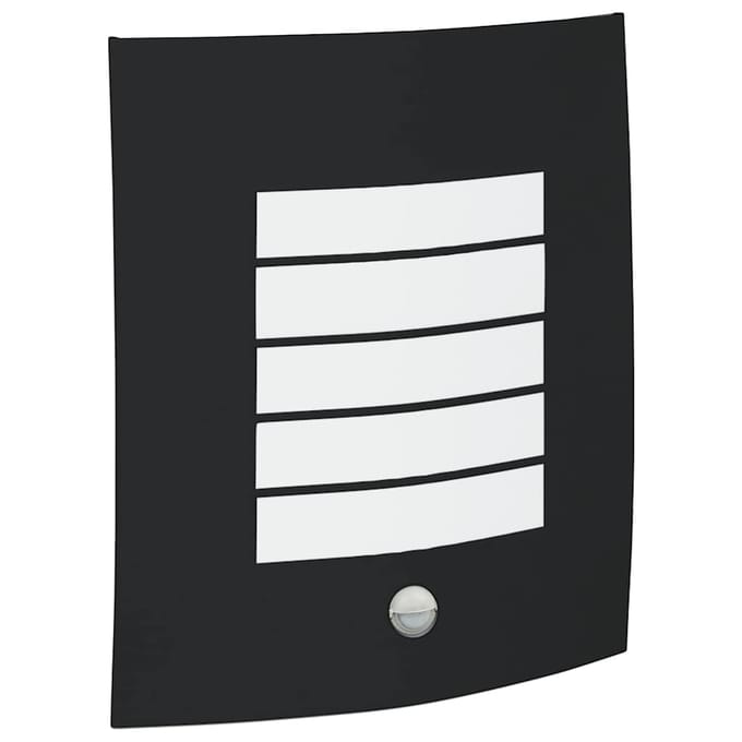 vidaXL Buiten Wandlamp Zwart 23,5 x 9 x 26 cm