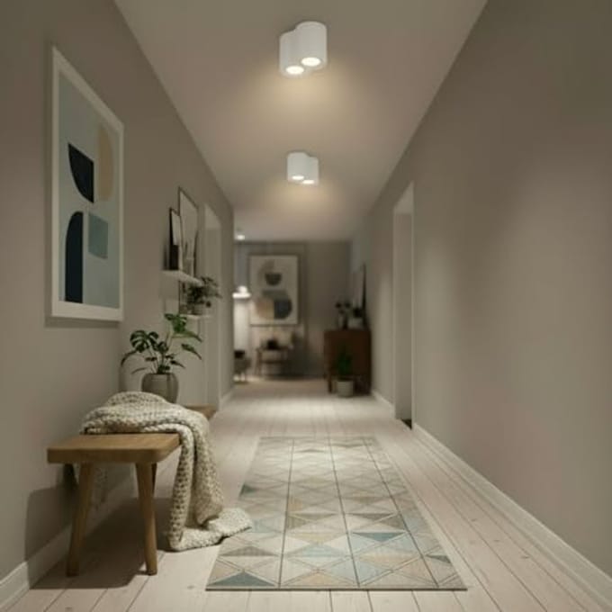 Dubbele Draaibare Plafondspot - Modulaire Aluminium Opbouwlamp met GU10 Fitting voor Moderne Interieurs