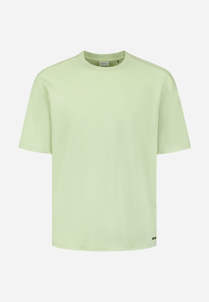 No Excess T-shirt crewneck solid heavy interl green