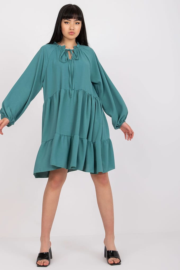 Teal Flowy Charm Dress - Grün / Einheitsgröße