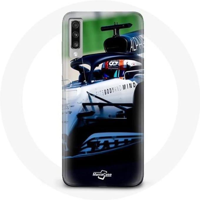 Coque - Formule 1 - Samsung Galaxy A70 - Pierre Gasly - Souple - Sportif blanc