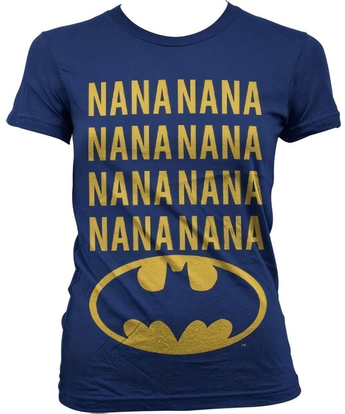 Batman NaNa Girly T-shirt voor dames, marineblauw