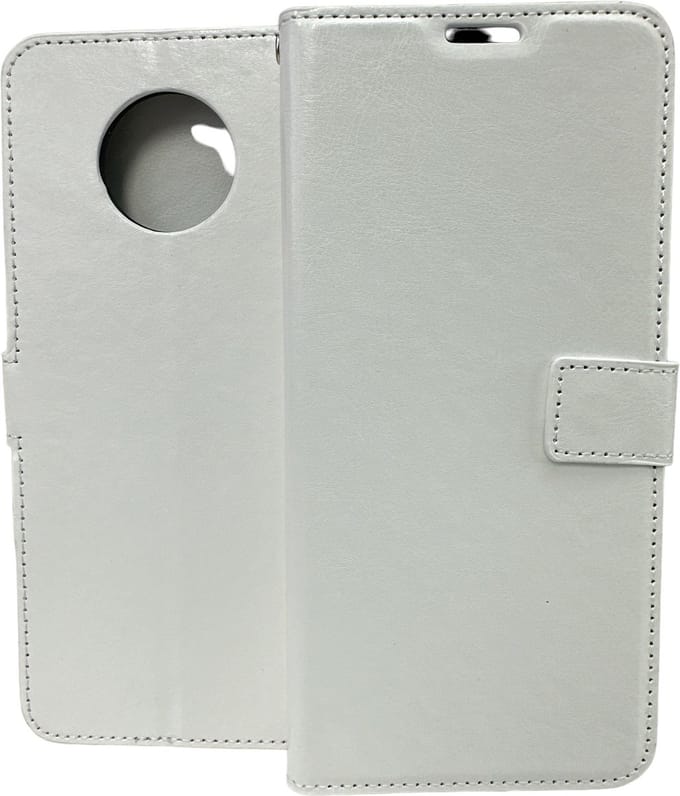 Portemonnee Book Case Hoesje Geschikt voor: Nokia G50 - wit