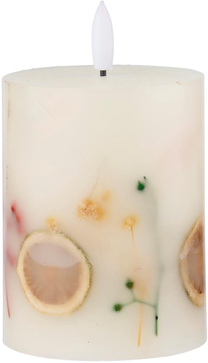 LED candle dried flowers