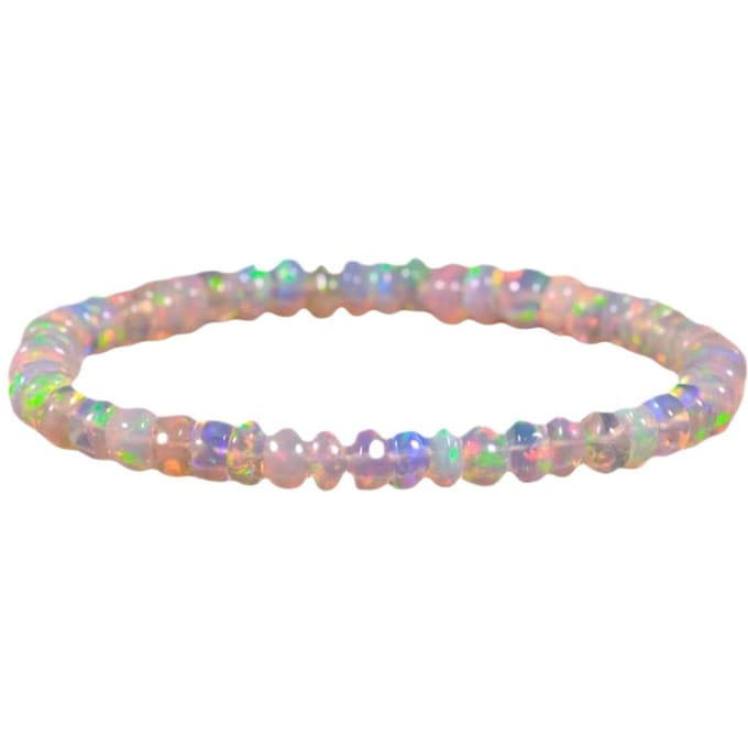 Bracelet perlé mode bracelet bracelet élastique fait main bijoux gray