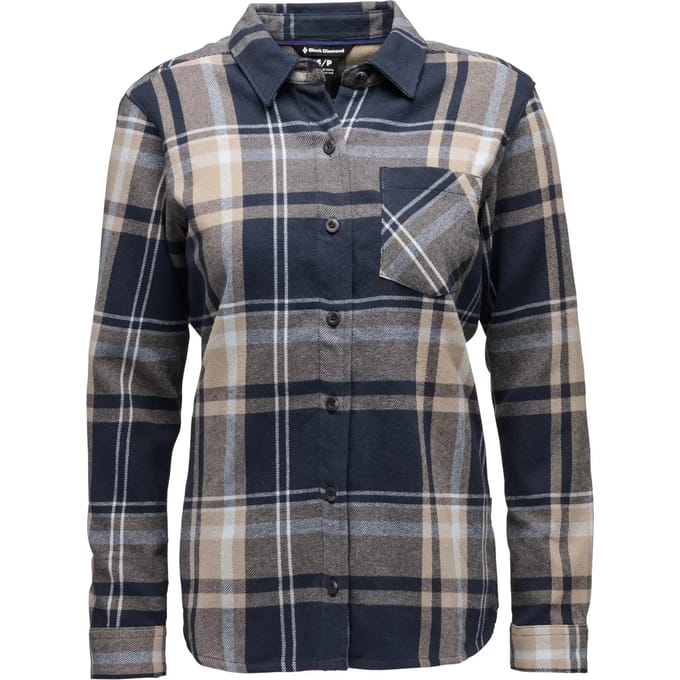Vrouwenblouse Black Diamond Project Flannel