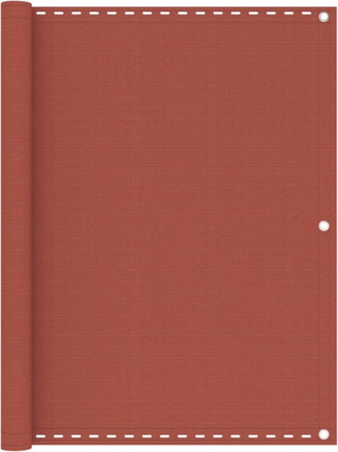 vidaXL - Balkonscherm - 120x400 - cm - HDPE - terracottakleurig