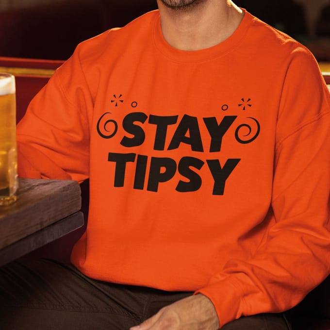 Oranje Koningsdag Trui Stay Tipsy S