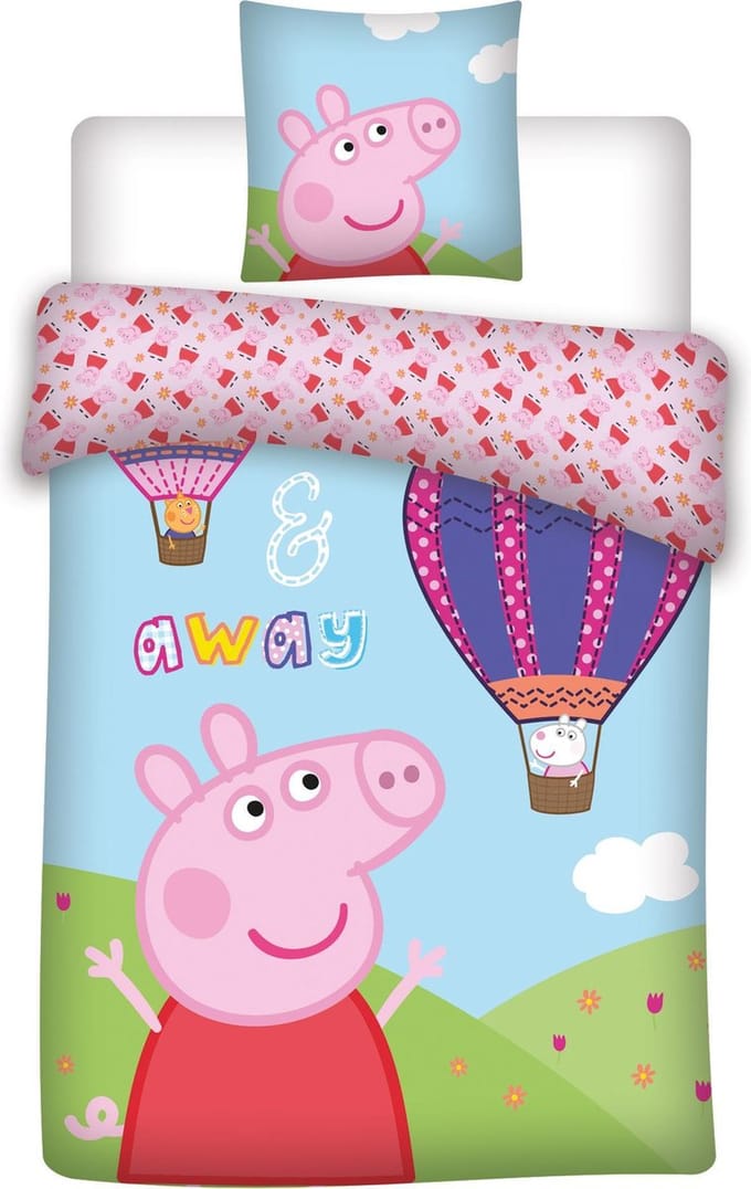Baby Peppa Pig dekbedovertrekje 100 x 135 cm + 1 sloop 40 X 60 cm