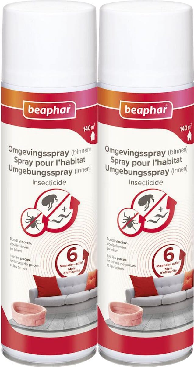 Beaphar omgevingsspray - 2 x 500 ml voor € 29.95 ACTIE!