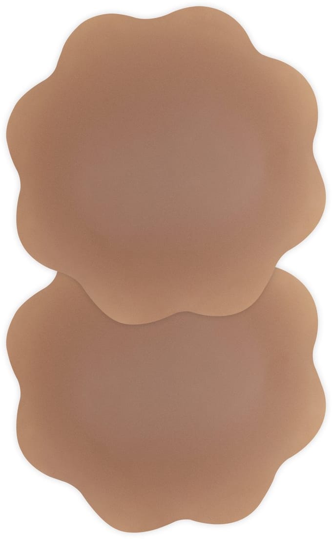 MAGIC Bodyfashion Flower Nipples Dames BH accessoire - Mocha - Maat S/M