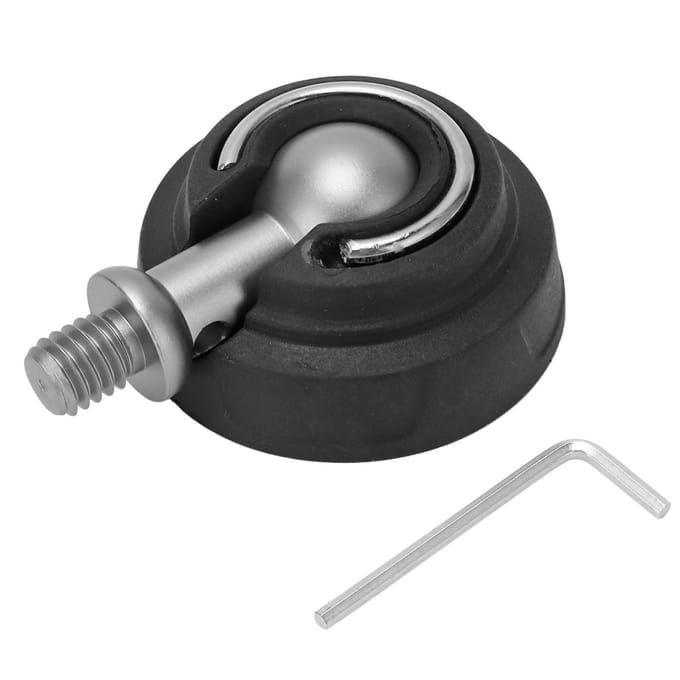 3/8 inch Statiefvoet Rubber Roestvrij Staal Antislip 50 mm Diameter Camera Statiefvoet Vervanging black