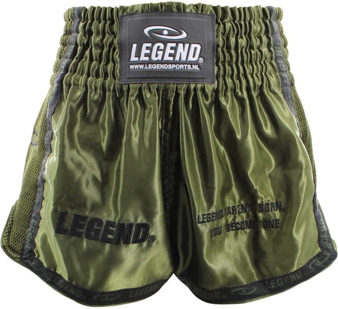 Kickboks Broekje Army Green Kids/Volwassenen M