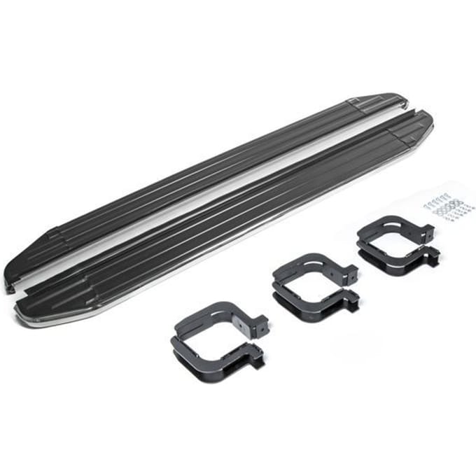 J&;J Automotive | Premium aluminium treeplanken dorpel met Mitsubishi L200 2006-2015, 2 stuks Treeplank met ABE-certificaat