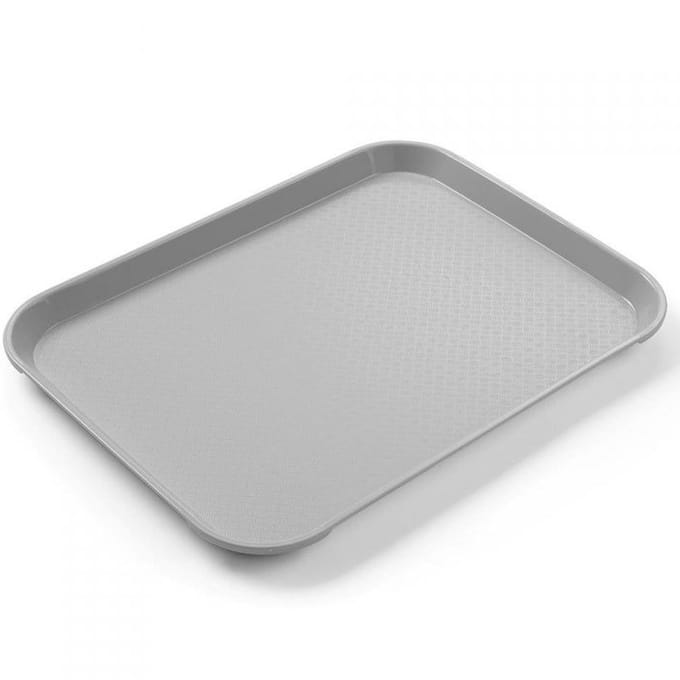 HENDI Compact fastfood dienblad – lichtgrijs – 265x345 mm – polypropyleen