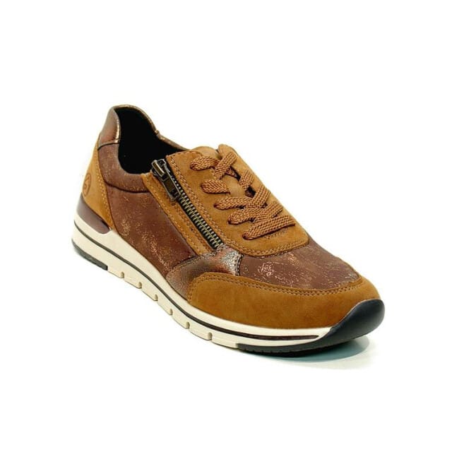 Remonte -Dames - bruin - sneakers - maat 39