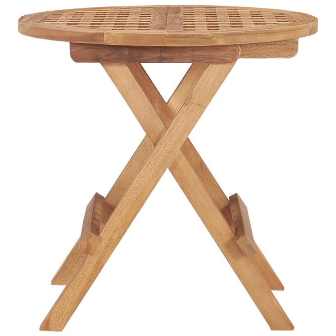 vidaXL - Tuintafel - inklapbaar - 50x50x50 - cm - massief - teakhout