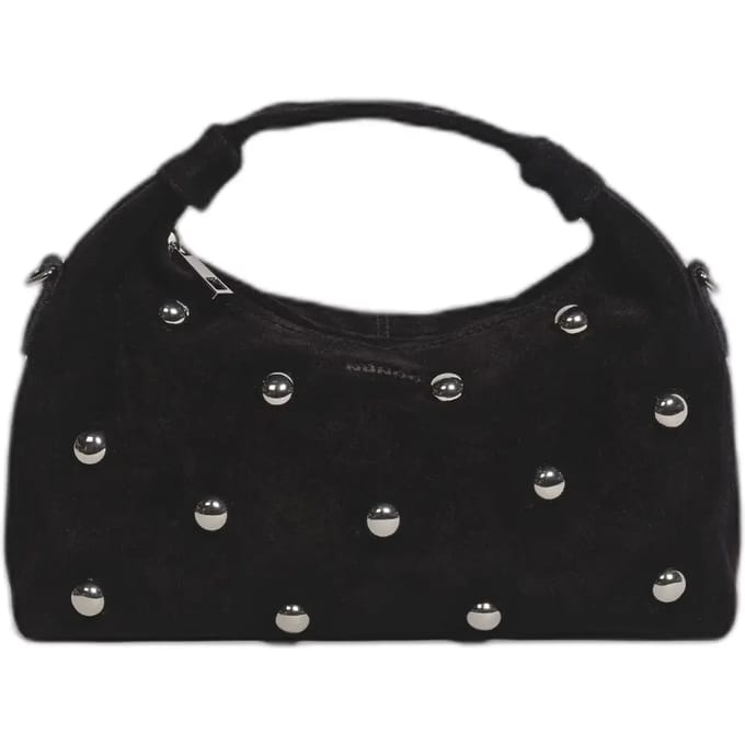 Núnoo Dandy Rivet Suede Black Taglia: OS | Borse a mano Outlet | Unisex | Nero