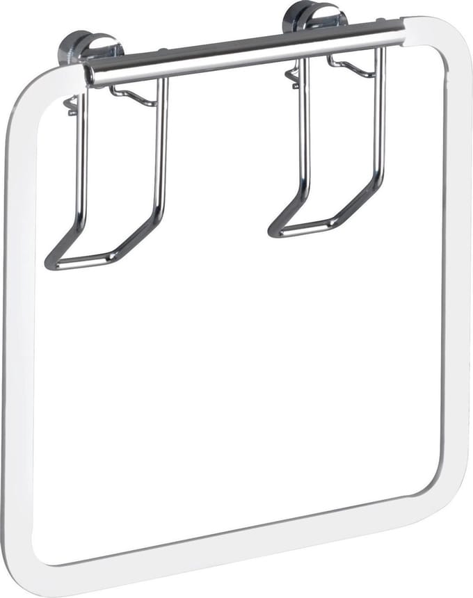 Wenko Handdoekring Premium 4 X 17 Cm Rvs Zilver