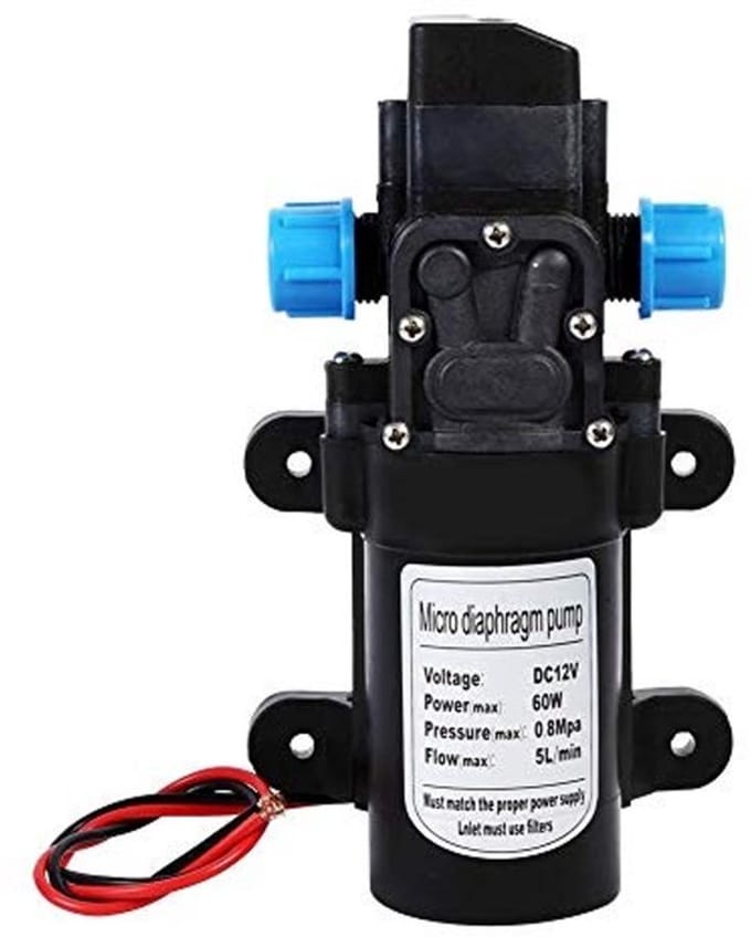 Allecto - Hogedrukwaterpomp - Dc 12 V - Zelfaanzuigende waterpomp met