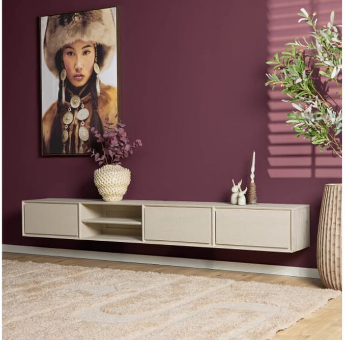 Zwevend tv meubel Ambiance Sand | 240 cm