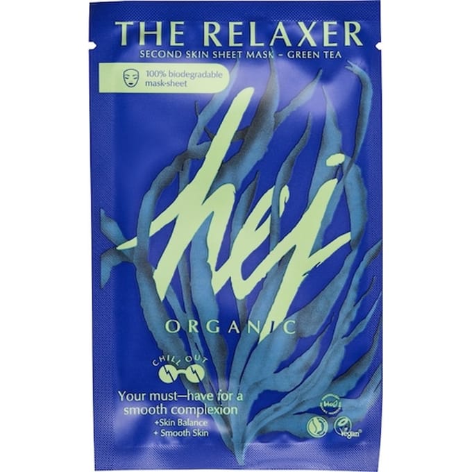 Hej Organic Maskers & scrubs The Relaxer Second Skin Sheet Mask Dames 22 g