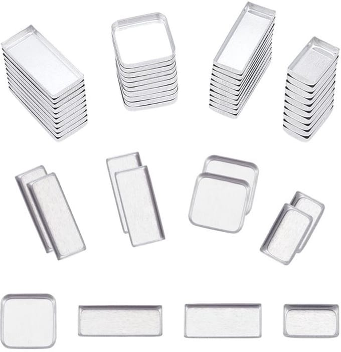 Dailygoods- Oogschaduwpan 80 Stuks - Aluminium - Compact - Hervulbare Container - Organizer - Duurzaam Materiaal - Make-up Pan