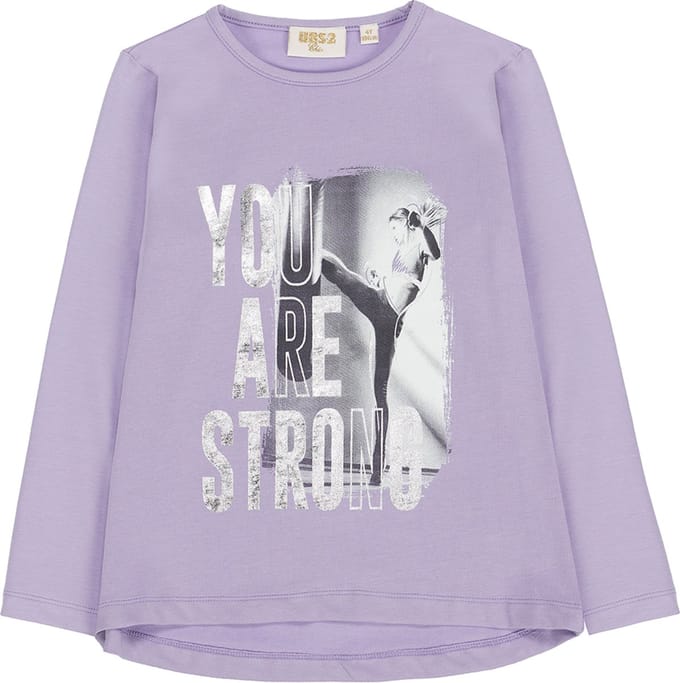 T-SHIRT MET LANGE MOUWEN VOOR MEISJES