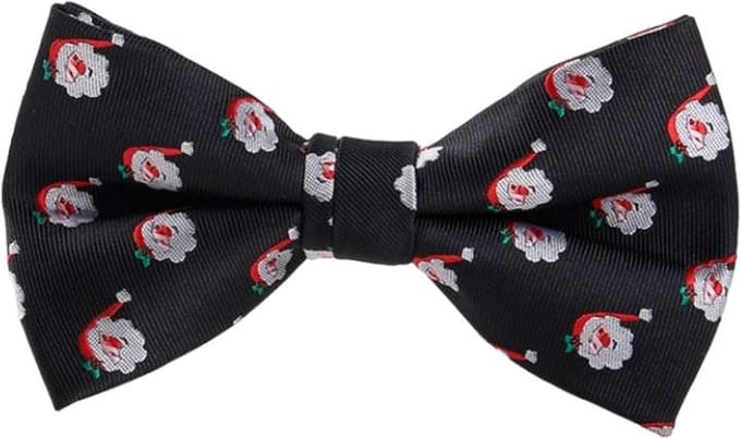 Kerst vlinderdas - bow tie - vlinderstrik kerstmis - heren - verstelbaar - Kerstman