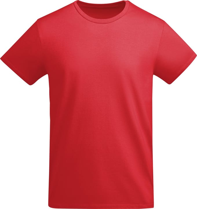 Rood 4 pack unisex t-shirts BIO katoen Model Breda merk Roly maat S