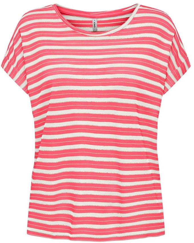 Only Susie T-shirt Met Korte Mouwen Roze S Vrouw