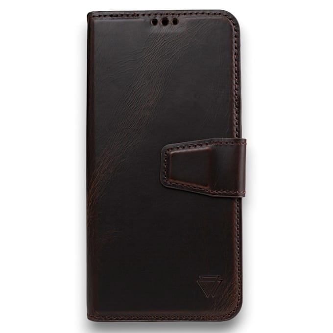 Wachikopa Magic Bookcase 2-in-1 voor de Samsung Galaxy S23 FE - Dark Brown
