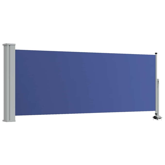 vidaXL - Tuinscherm - uittrekbaar - 100x300 - cm - blauw
