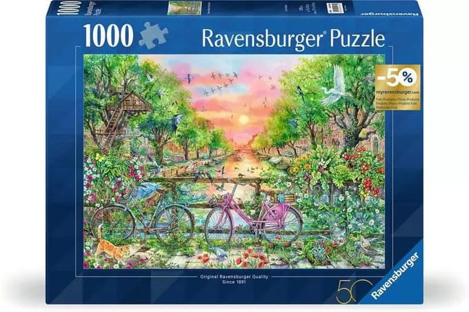 Erwachsenenpuzzle 1000 Teile - Verträumte Fahrräder in Amsterdam