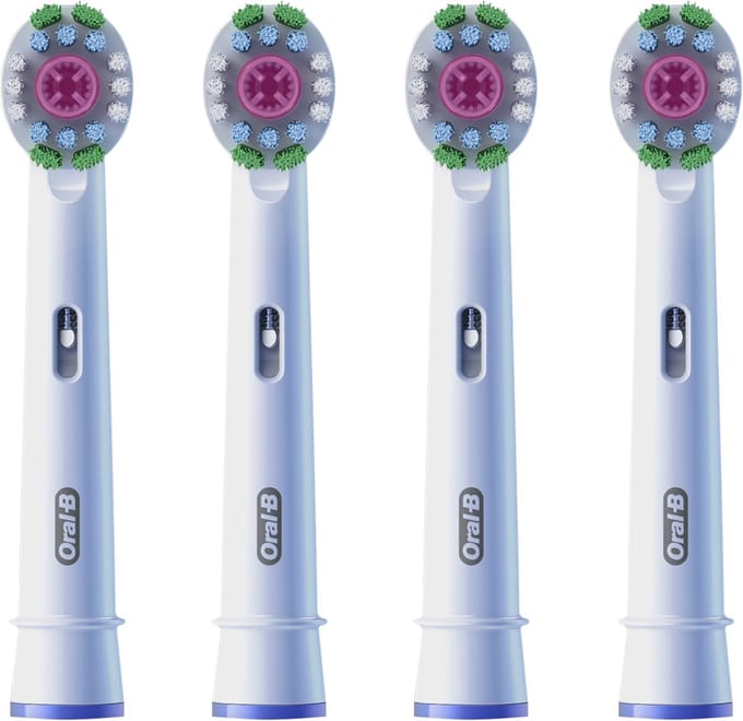 Oral-B opzetborstels Pro 3D Wit 4 stuks