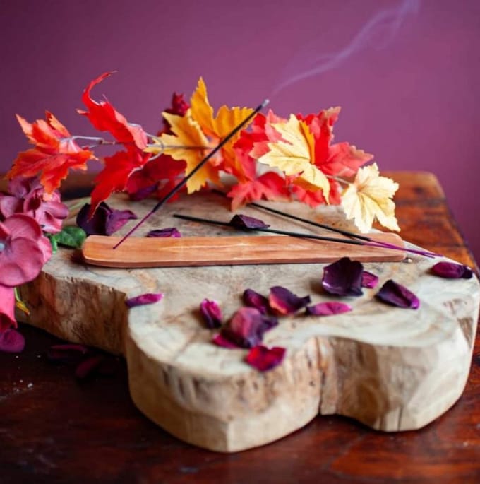 Wierookplankje - Hout - Plankje Wierook - Bruin - Duurzaam - 38 cm lang - incense stick houder