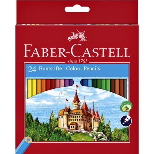 Kleurpotloden Faber-Castell assorti set à 24 stuks