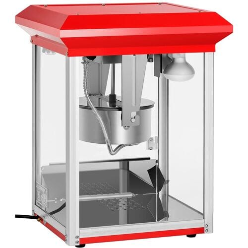 Royal Catering Popcornmachine rood - 8 oz - ECO 10010840