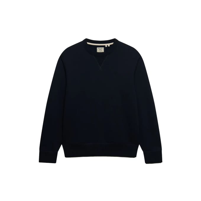 Superdry Essential Stacked Logo Sweatshirt Blauw M Man